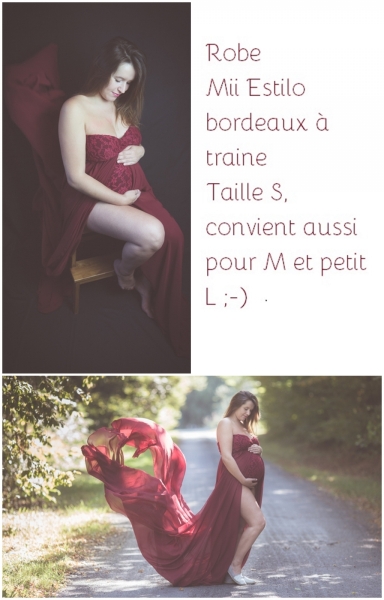 Pret-robe-grossesse-Ardennes-Mii-Estilo-bordeaux-a-traine