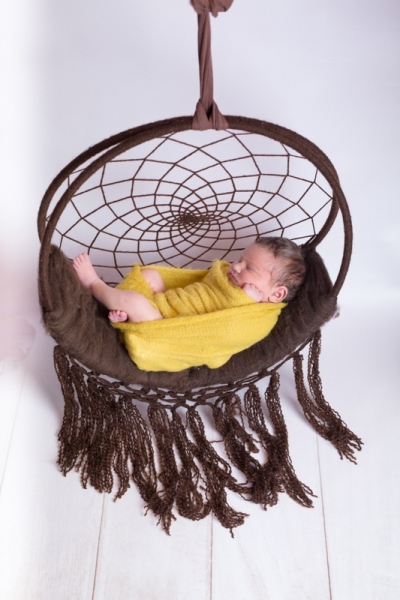 Portraits naissance studio Ardennes photo bébé attrape-rêves