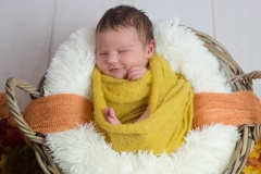Portraits nouveaux-né Ardennes bébé emmailloté