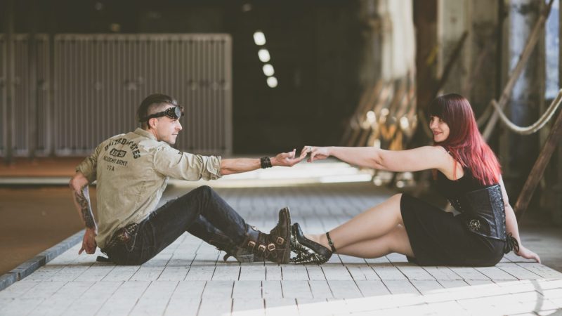 shooting mariage couple steampunk ardennes usine abandonnée