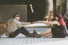 shooting mariage couple steampunk ardennes usine abandonnée